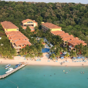 Infinity Bay Resort from the air